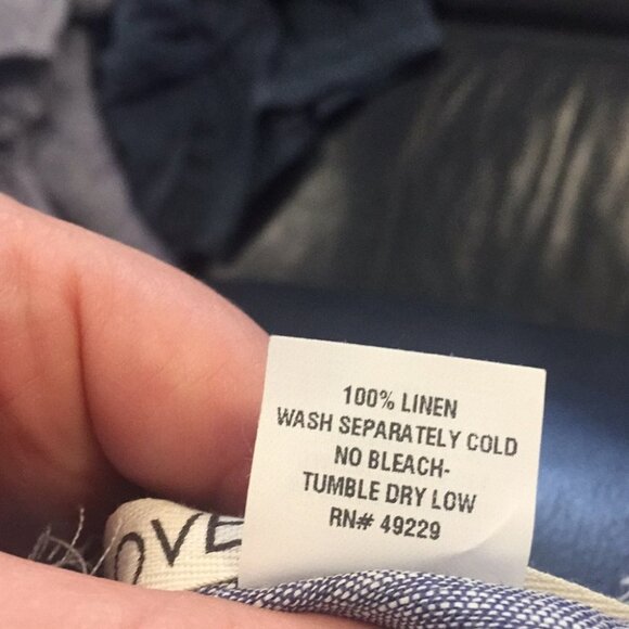 S/M NWOT LOVE TANJANE Linen Shirt FF32 - Picture 6 of 6